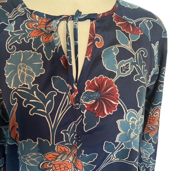 GAP Blue Floral Shift Dress sz S - Picture 4 of 10